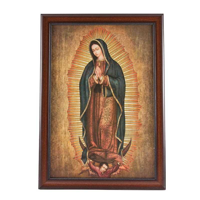 Cuadro Virgen De Guadalupe Con Lienzo Certificado